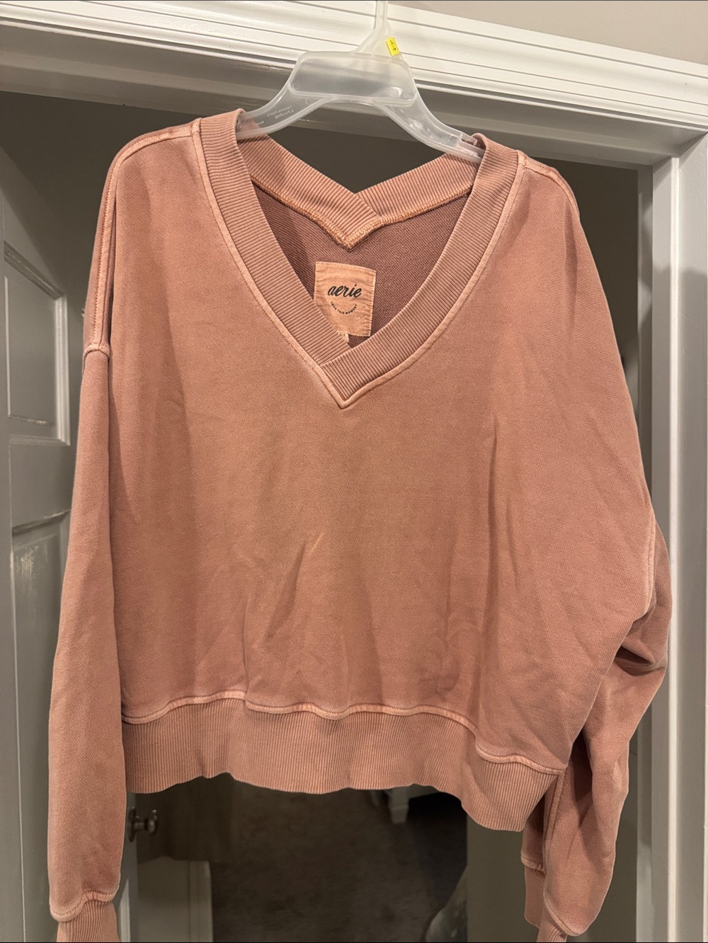 Aerie V-Neck Oversized Women's Sweatshirt